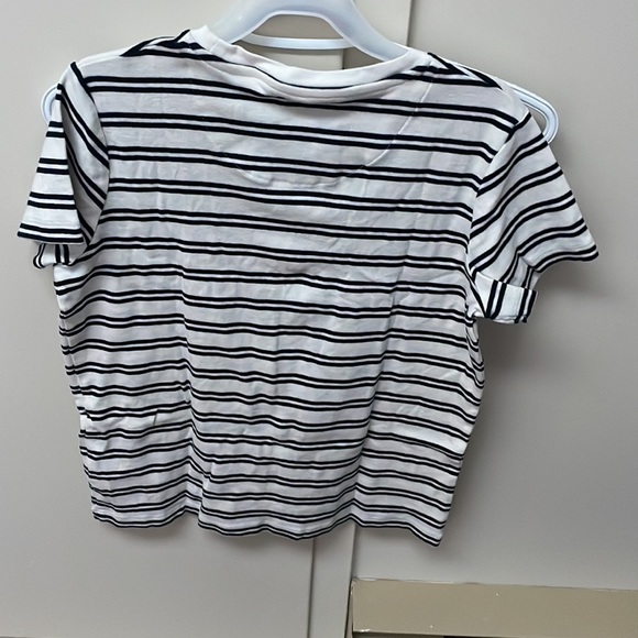 GIRLS STRIPY T-SHIRT - M&S Size 13-14 yrs - Picture 2 of 2